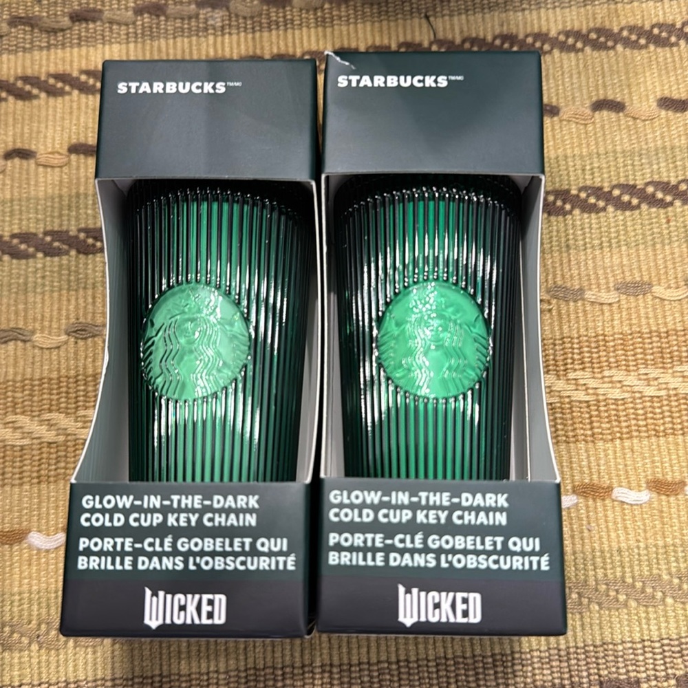 Starbucks Wicked Green Cold Cup Key Chains